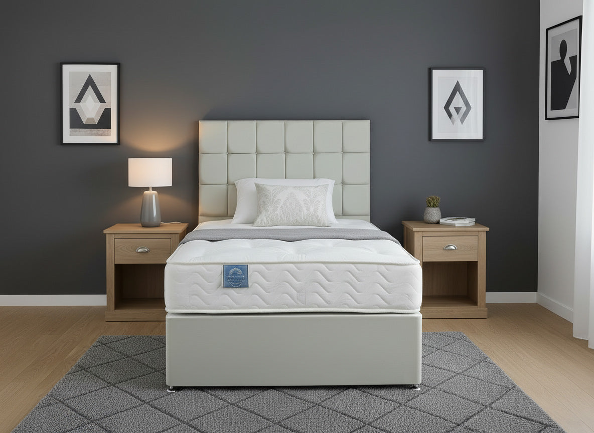 Supreme Guest Hotel Contract 1000 Pocket Sprung Divan Bed Set