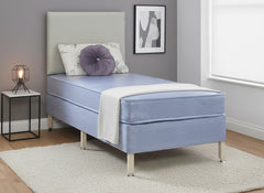 Thornley Care Contract PVC Water Resistant Coil Sprung Divan Bed Set on Legs