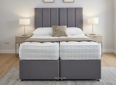 Essentials Guest Hotel Zip and Link Contract 1000 Pocket Sprung Divan Bed Set