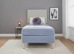 Thornley Care Contract PVC Water Resistant Coil Sprung Divan Bed Set on Legs