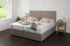 Luxury Hotel Zip and Link Contract 5000 Pocket Sprung Intelligent Wool Divan Bed Set