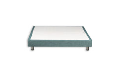 Platform Top Divan Bed Base on Chrome Metal Legs