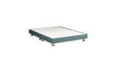 Platform Top Divan Bed Base on Chrome Metal Legs