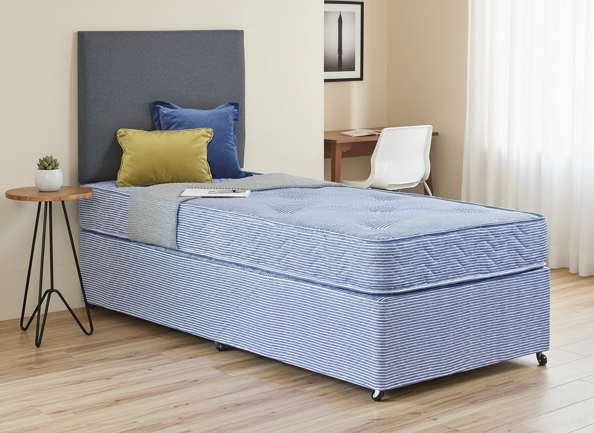 Warren Student Contract Tufted Coil Sprung Divan Bed Set