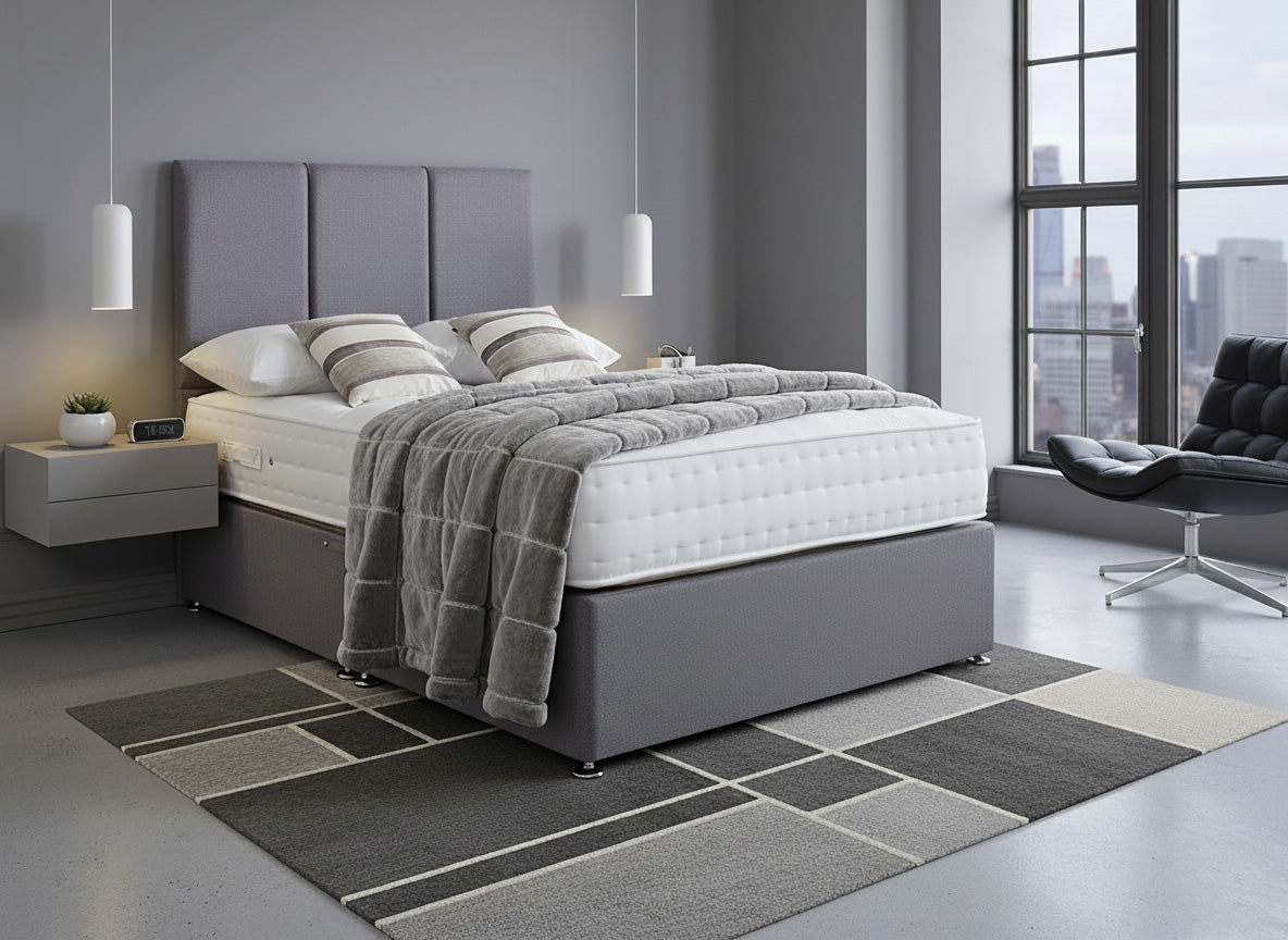 Essentials Guest Hotel Contract 2000 Pocket Sprung Divan Bed Set