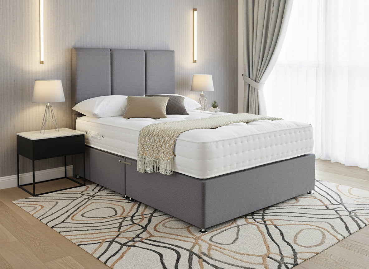 Essentials Guest Hotel Contract 1000 Pocket Sprung Divan Bed Set