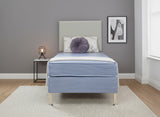 Thornley Care Contract PVC Water Resistant Coil Sprung Divan Bed Set on Legs