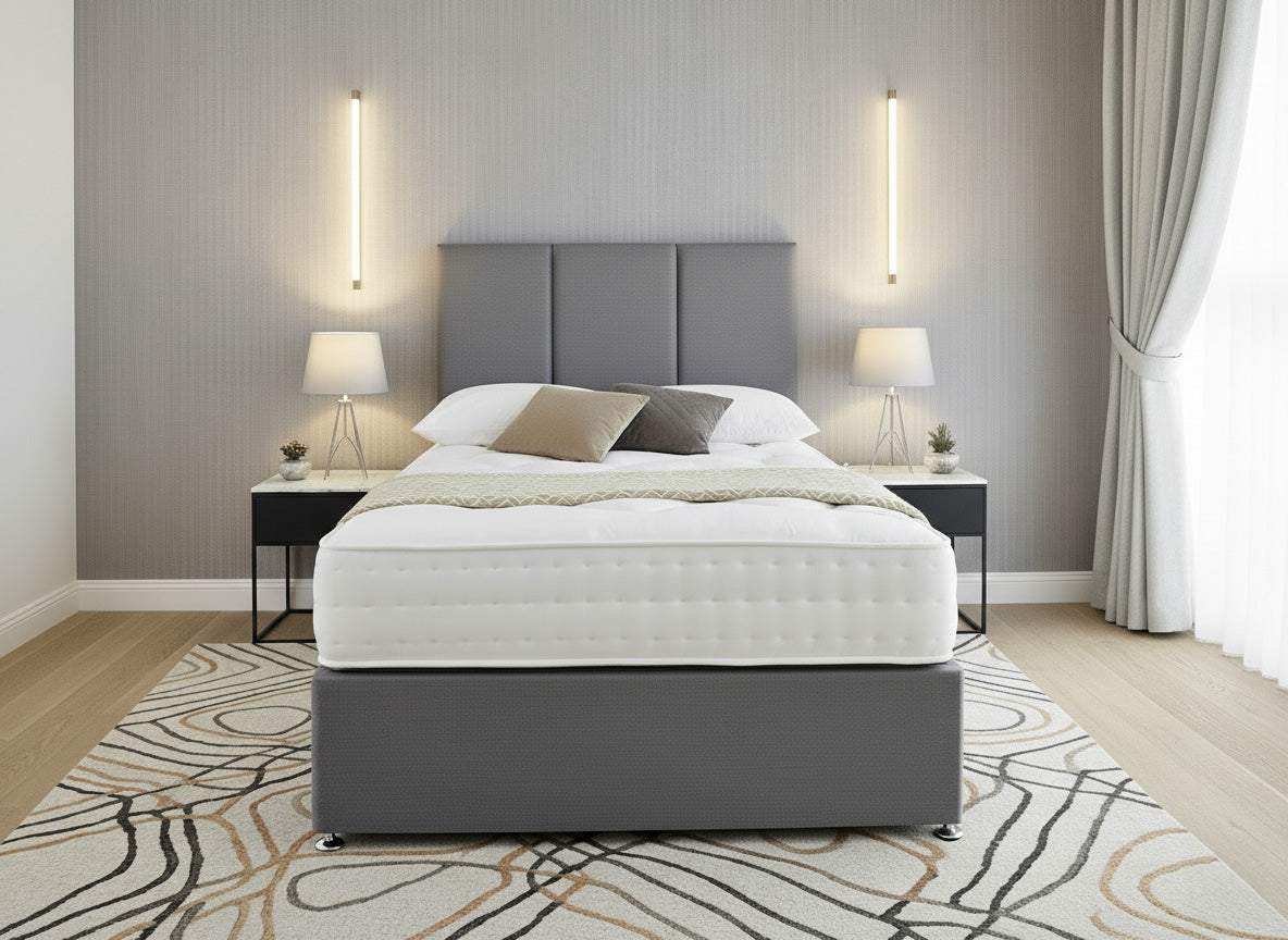 Essentials Guest Hotel Contract 1000 Pocket Sprung Divan Bed Set