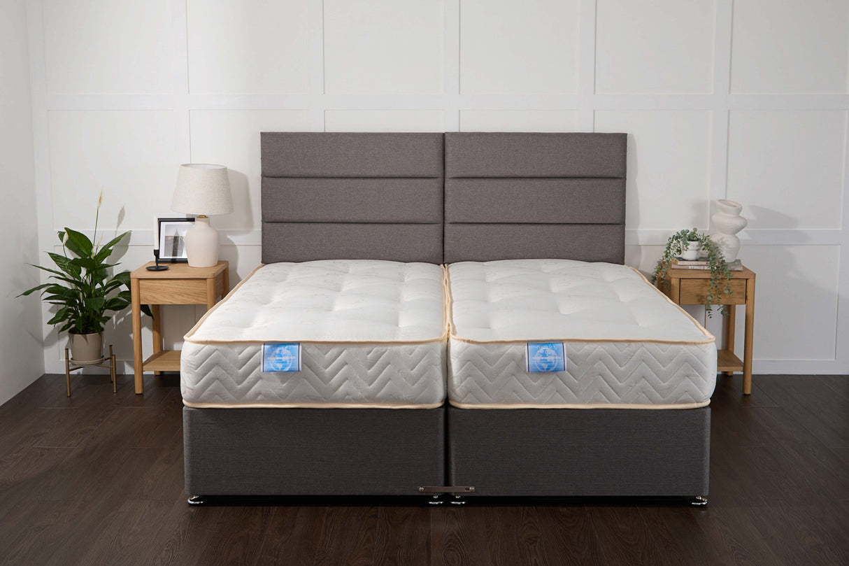 Supreme Guest Hotel Zip and Link Contract 2000 Pocket Sprung Divan Bed Set