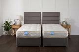 Supreme Guest Hotel Zip and Link Contract 2000 Pocket Sprung Divan Bed Set